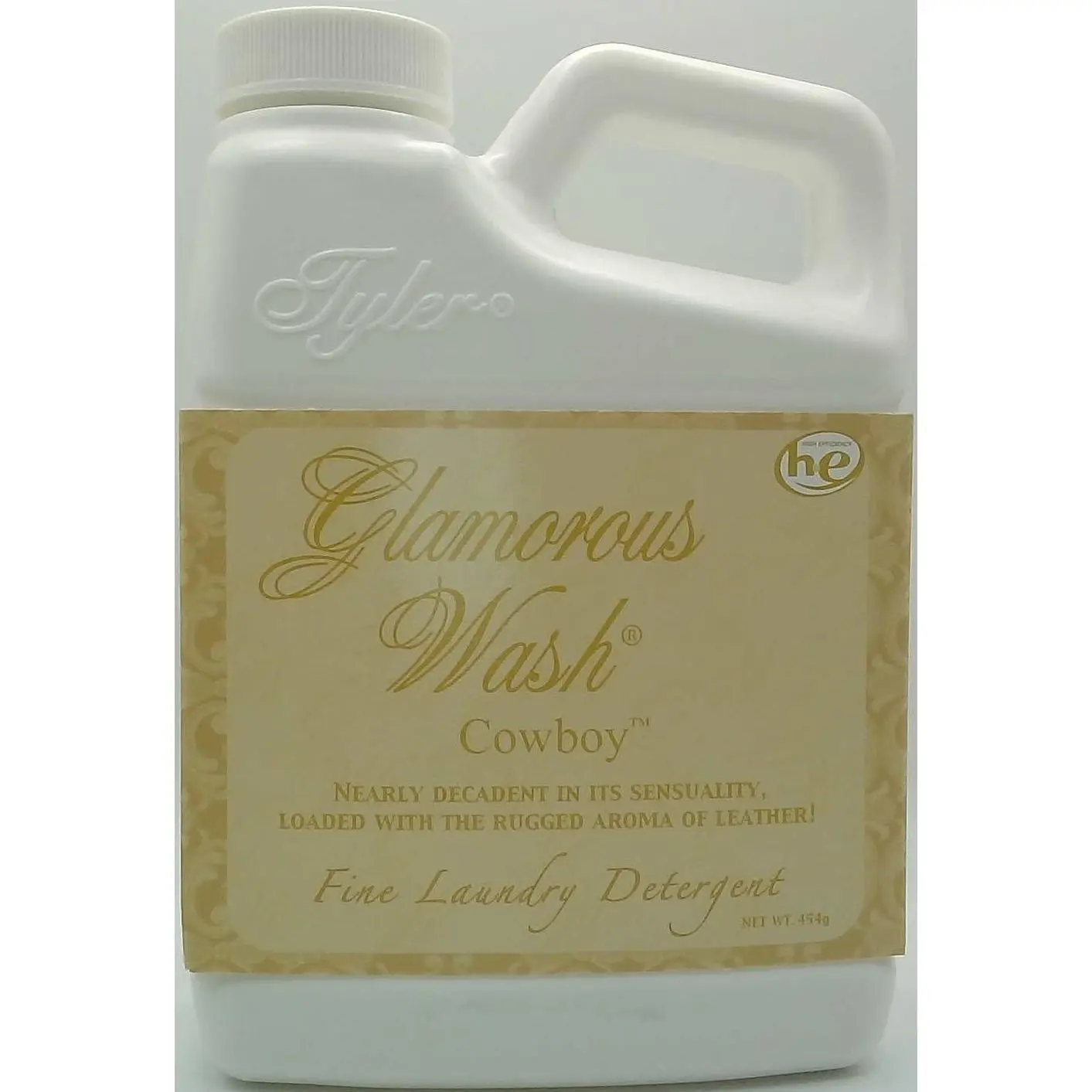 Tyler Candle Company Tyler Candle Laundry Detergent - Glamorous Wash Cowboy Scented Hypoallergenic All-Natural Biodegradable Chemical-Free Household Soap, 454g-16oz Fragrance Cleaner