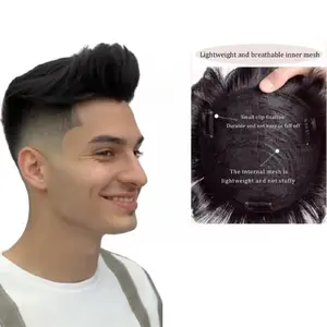 Natural Invisible Men's Wig 2025 Essentials Handsome Big Back Hairstyle Realistic Hairpiece for Men Daily Party Business Trendy Undetectable Glueless Afro Kinky