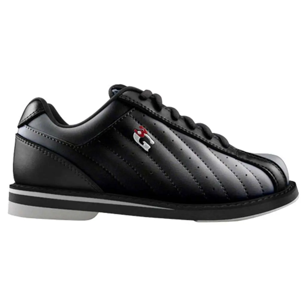 3G Kicks Unisex Black Bowling Shoes- Wide Width