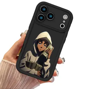 Cool Cartoon Anime Money Design Case for iPhone 17 16 15 14 Pro Max 13 12 11 XR XS Plus Air Shockproof Anti Drop Protective Slim Lightweight TPU Cover