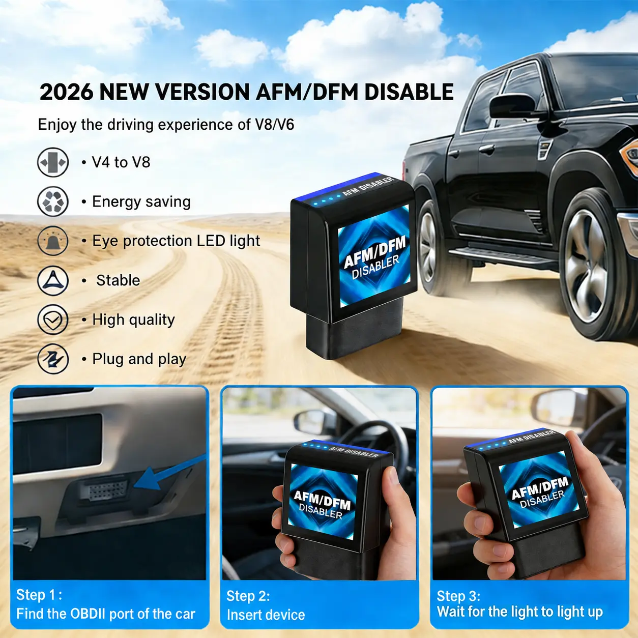 AFM Disabler Active Fuel Management Delete Disabler AFM/DFM Disabler Compatible with V6 & V8 GM Motors