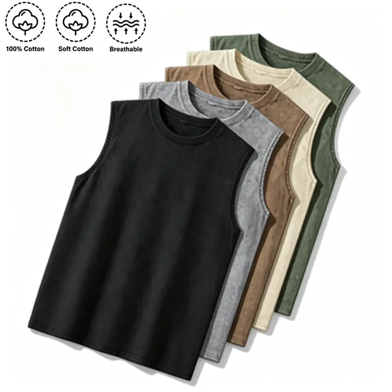 Men’s pure cotton, slightly stretchy, breathable racerback tank top; durable sportswear for all seasons, suitable for running, gym workouts, and various fitness training; men’s summer T-shirts; ’90s vintage men’s clothing. Men’s pure cotton, slightly stretchy, breathable racerback tank top; durable sportswear for all seasons, suitable for running, gym workouts, and various fitness training; men’s summer T-shirts; ’90s vintage men’s clothing.