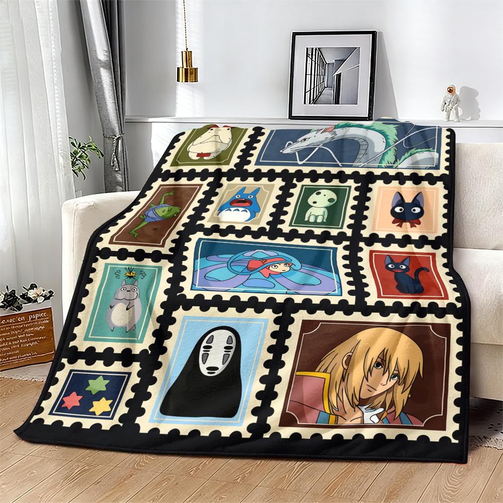 Studio Ghibli Anime Blanket Soft Funny Throw Blanket Cozy Lightweight Plush Portable Cover Blanket For Sofa,Warm Gift For Birthday,Christmas,Multiple Blanket Suitable for all four seasons cozy flannel blanket Studio Ghibli Anime Blanket Soft Funny Throw Blanket Cozy Lightweight Plush Portable Cover Blanket For Sofa,Warm Gift For Birthday,Christmas,Multiple Blanket Suitable for all four seasons cozy flannel blanket
