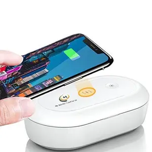 M Innovation UV Sanitizing Box - Wireless Mobile Charger - Sanitize your accessories Cable Charging Cellphone Automatic Plug