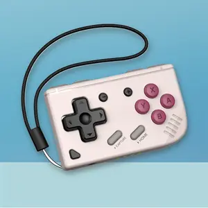 Wireless Mini Retro Game  Pocket Size Keychain Portable Travel  for Mobile PC Gaming Grey controller