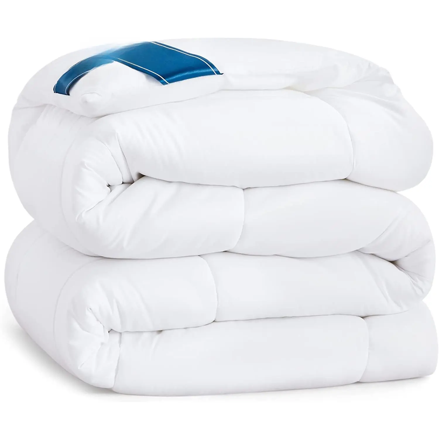 Bed Comforter California King Size - Super Soft Duvet Insert with 8 Tabs - Comfy & Cozy All Season Cal King Bedding Comforter - Down Alternative Hotel Quilted Comforters - 96"x102", White