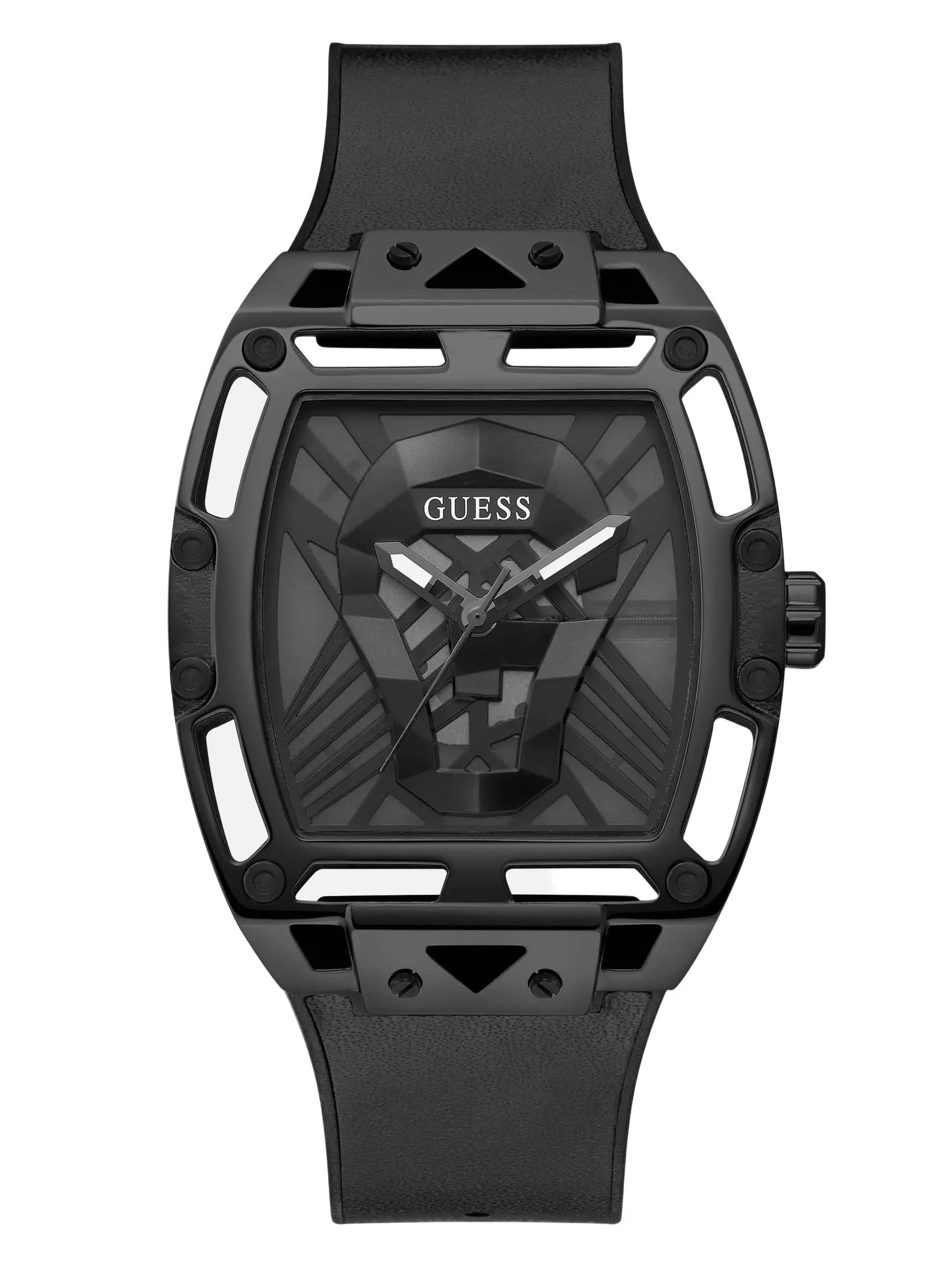 GUESS Male Black Analog Cutout Watch