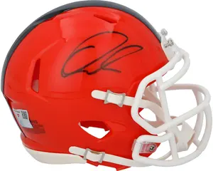 Quinshon Judkins Cleveland Browns Autographed Riddell Speed Mini Helmet - Fanatics Authentic Certified