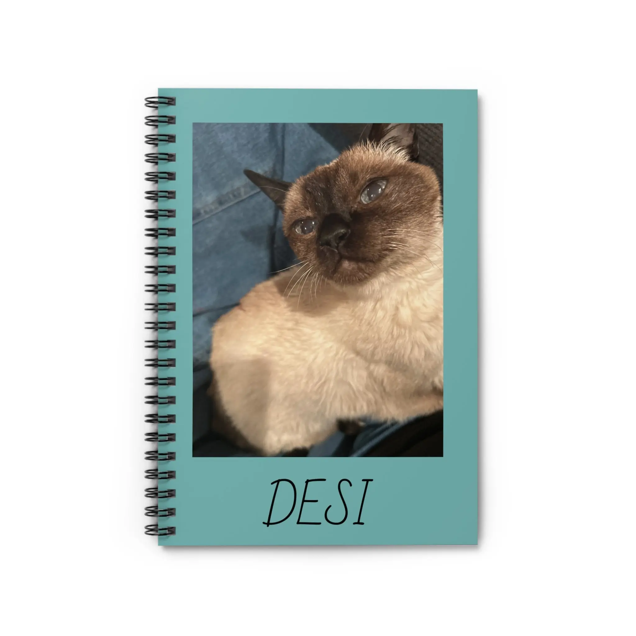Personalized Pet Photo Cover Journal Notebook - Whiskers & Wonder Office Stationery for Pet Lovers