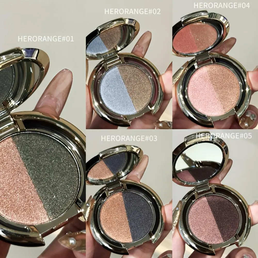 5-Piece Dual-Tone Eyeshadow Palette with Matte & Shimmer Shades | Waterproof, No-Fallout & Beginner-Friendly | Perfect for Halloween, Date Night & Everyday Wear | Ideal Gift for Fall, Christmas & Valentine's | Korean Eye Shadow！