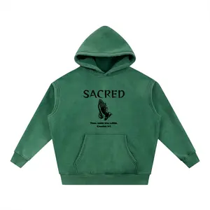 MOSES LET MY PEOPLE GO - SACRED (Snow Wash Fleece Oversize Hoodie)