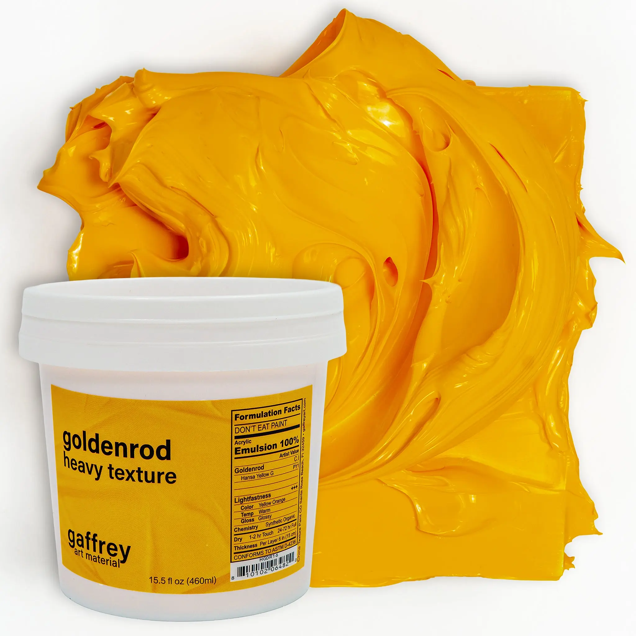 Goldenrod Heavy Body Texture Acrylic Paint
