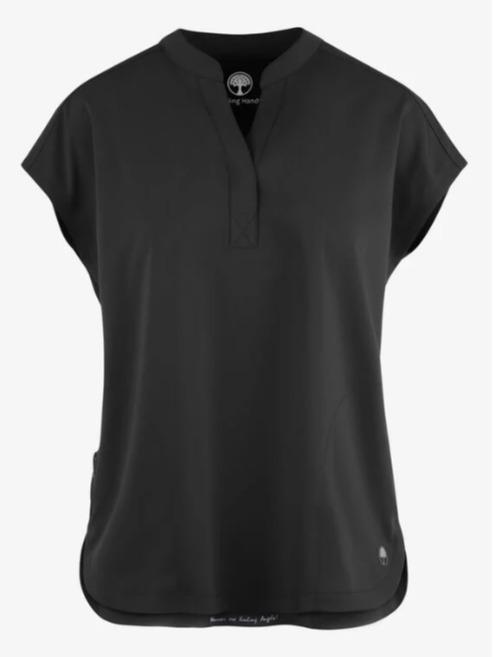 Healing Hands Purple Label Journey Women's 2-Pocket STRETCH Dolman Sleeve Mandarin Collar Scrub Top