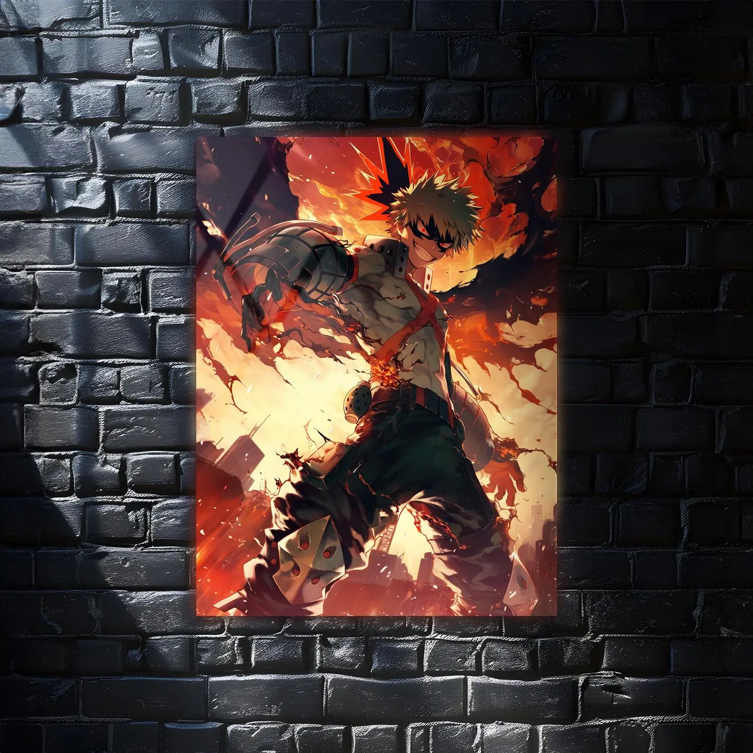 Bakugo My Hero Academia Anime Wall Art Poster, Modern Wall Art, Anime Gifts, Wall Decor