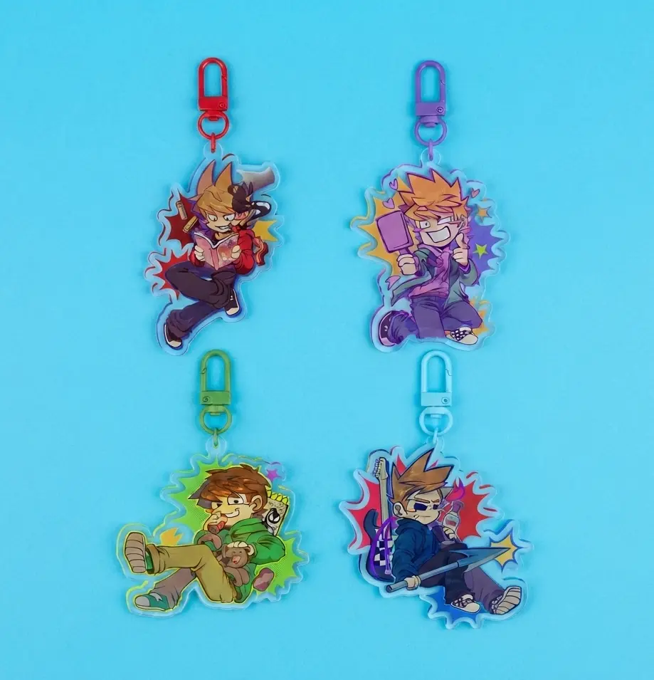 Eddsworld acrylic keychains, Gift for friends, Gift birthday