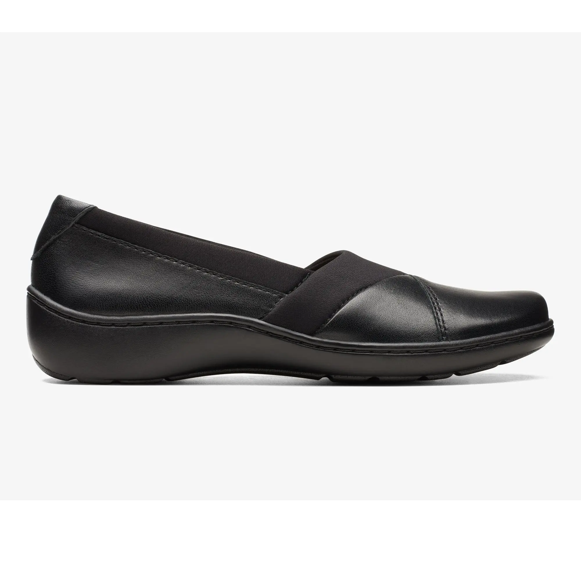 Clarks Collection Leather Slip Ons -Cora Charm