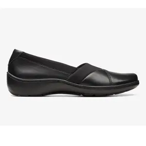 Clarks Collection Leather Slip Ons -Cora Charm