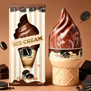 Choco Cookie Ice Cream Unisex Perfume 100ml, Gourmand Scent, Long-Lasting, Cute Ice Cream Bottle, Perfect for Students & Gifts