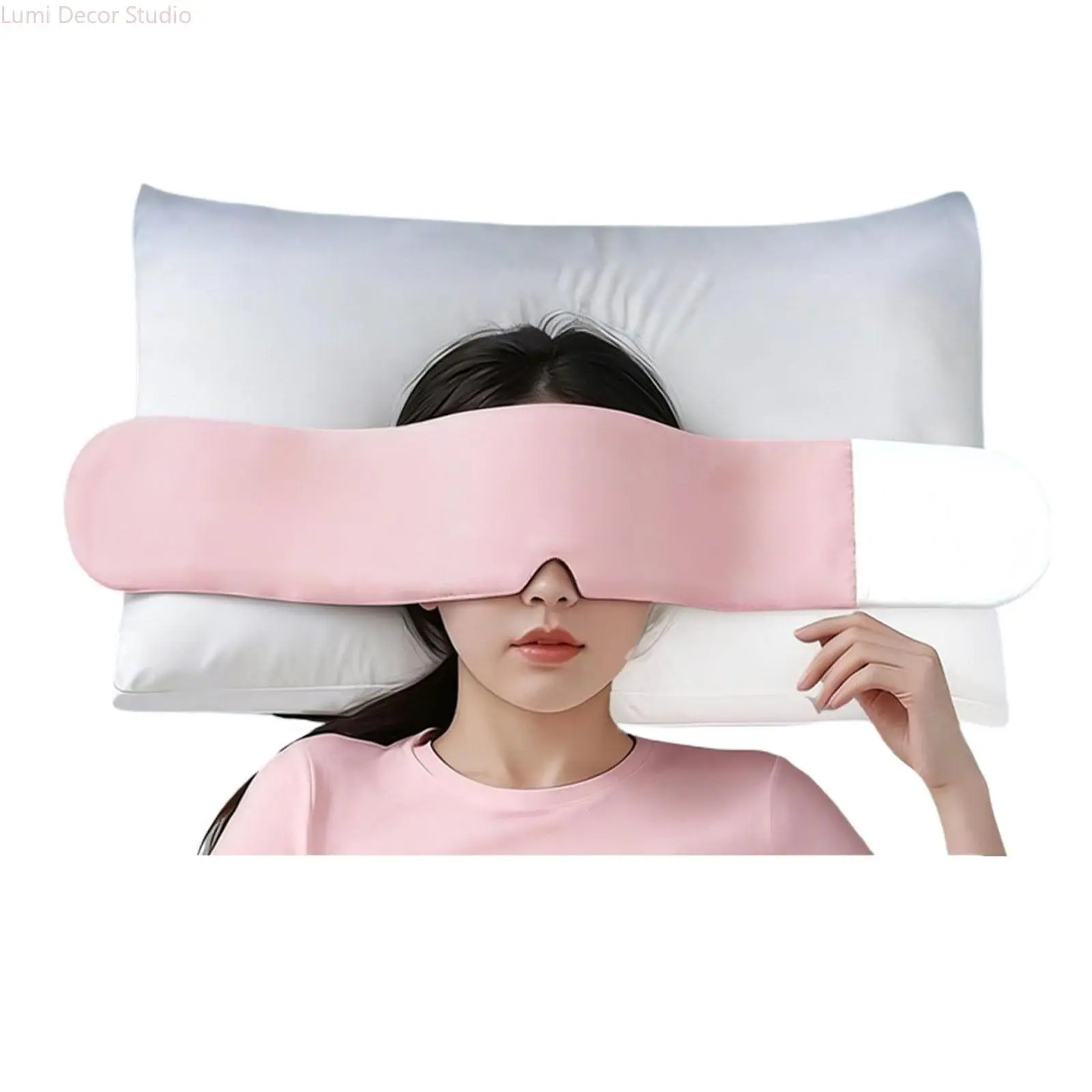 Tech Weighted Eye Mask for Sleeping – Dual-Side Mild Pressure Eye Cover for Deep Sleep, Full Light Blocking Sleep Mask for Meditation & Relaxation, Perfect for Adults to Fall Asleep Faster & Wake Up Refreshed