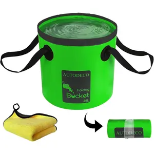 Collapsible Bucket 5 Gallon Container Folding Water Bucket Portable Wash Basin 20L