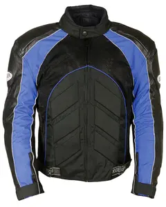 Milwaukee Leather Men's Men'S Combo Textile Mesh Racer Jacket - Blk