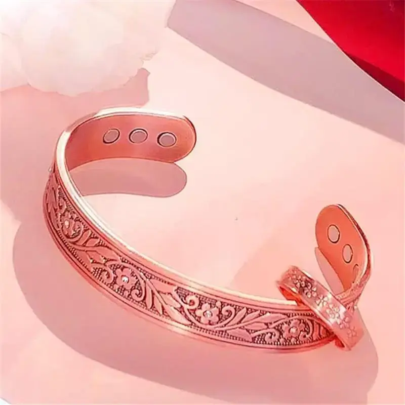 Copper Bracelet for Women- Pure Copper Set Adjustable (Bracelet+ring)Relieves pain from arthritis Copper Bracelet for Women- Pure Copper Set Adjustable (Bracelet+ring)Relieves pain from arthritis