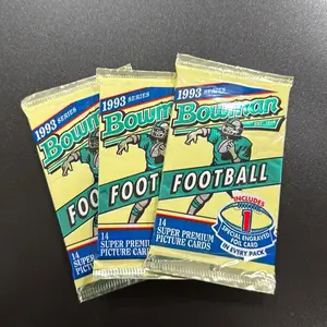 Three Packs of 1993 Bowman Football Trading Cards