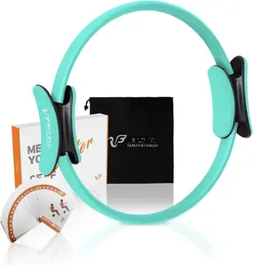 Pilates Ring Circle - 14 Inch Magic Fitness Circle for Toning Inner & Outer , Bonus Workout Guide Included