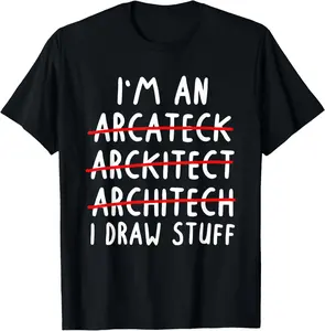 100% Cotton Funny Architect Art Men Women Future Architecture Pun Lovers T-Shirt