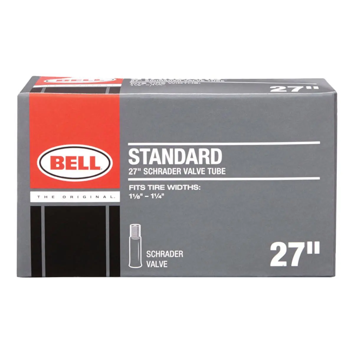 Bell Sports 7064270 Unisex Adults' Cycling Rubber Bike Tube - 27 in. Wheel Diameter, Universal Fit, Bicycle Inner Tubes, Bike Tubes, Premium Quality Rubber