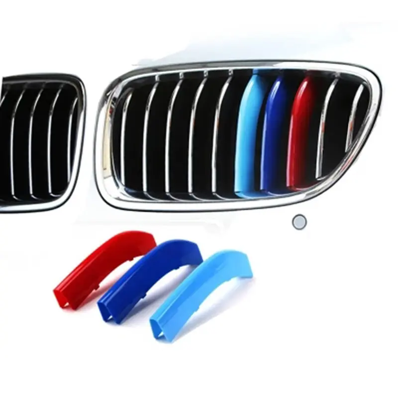 2026 3pcs/lot Car Grille Network Decor Trims Grill Sticker for BMW E46 F30 E90 3 Series Car Style BMW Grille Sticker BMW Accessories 2026 For your cars New for your car décor