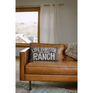 Life Is Better on the Ranch  Hook Pillow