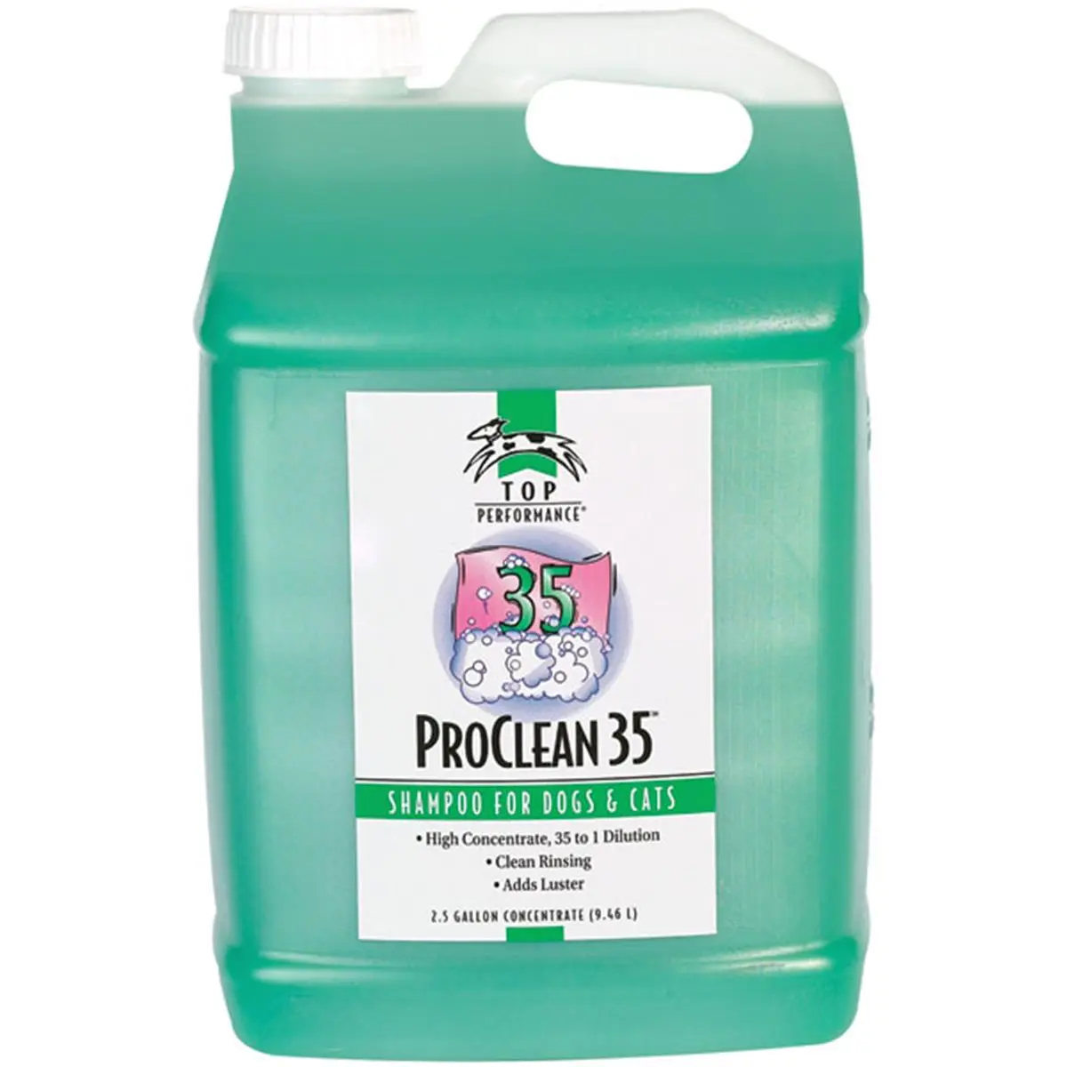 212 MAIN Pet Pals ProClean High Concentrate Liquid Dog & Cat Shampoo, 2.5 Gal Top Performance Formula, 35:1 Dilution, Light Coconut Scent, Deep Cleansing, Adds Luster, All-Coat Safe, Clean Rinsing