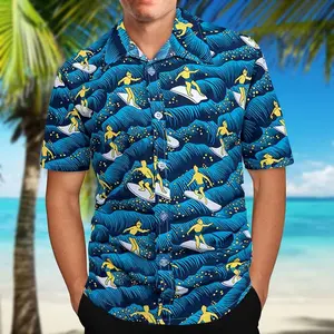 Hawaii Shirt Men's Short Sleeve Shirts Front Pocke