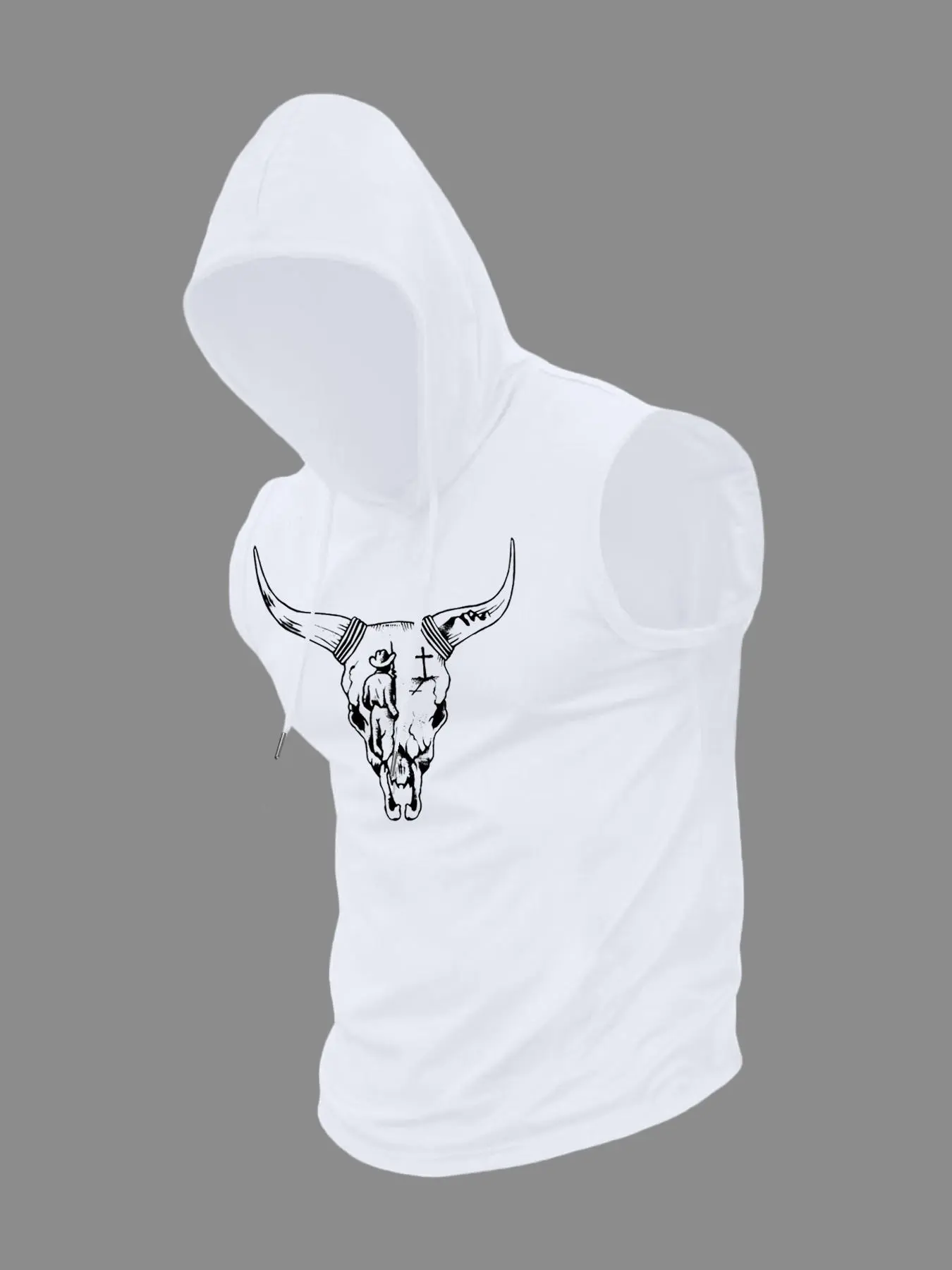 Trendy Sleeveless Hoodie with Drawstring Design, Casual Knit Top for Summer, Perfect Fit for All Ages