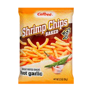 CALBEE CALBEE Shrimp Chips Hot Garlic Flavor, 3.3oz