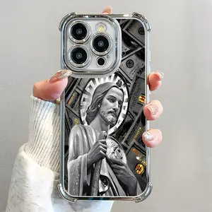 God the Father phone case for use with iPhone 17 air 16 Pro max 15 plus 14 Pro 13/12/11/X/XR/XSMAX sublimation phone case compatible with Samsung Galaxy S25 ultra S24 plus S23 FE S22 RetroRevival creative design puffer trending