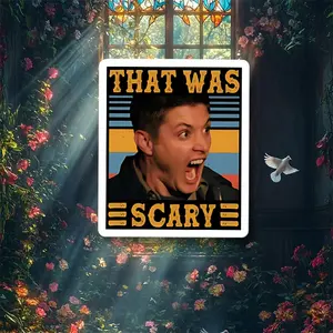 Supernatural Dean Winchester Stickers for Laptops & Cars, Durable Design, Easy Application, Weather Resistant, Set of 9pcs