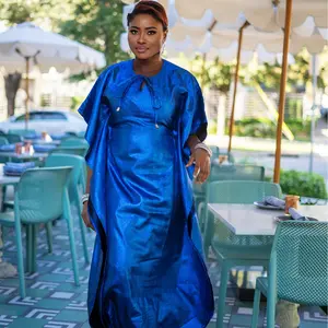 Malaika Shimmery Blue Kaftan