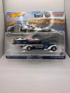 Hot Wheels HW Classic Hydroplane Speed Waze Diecast blue