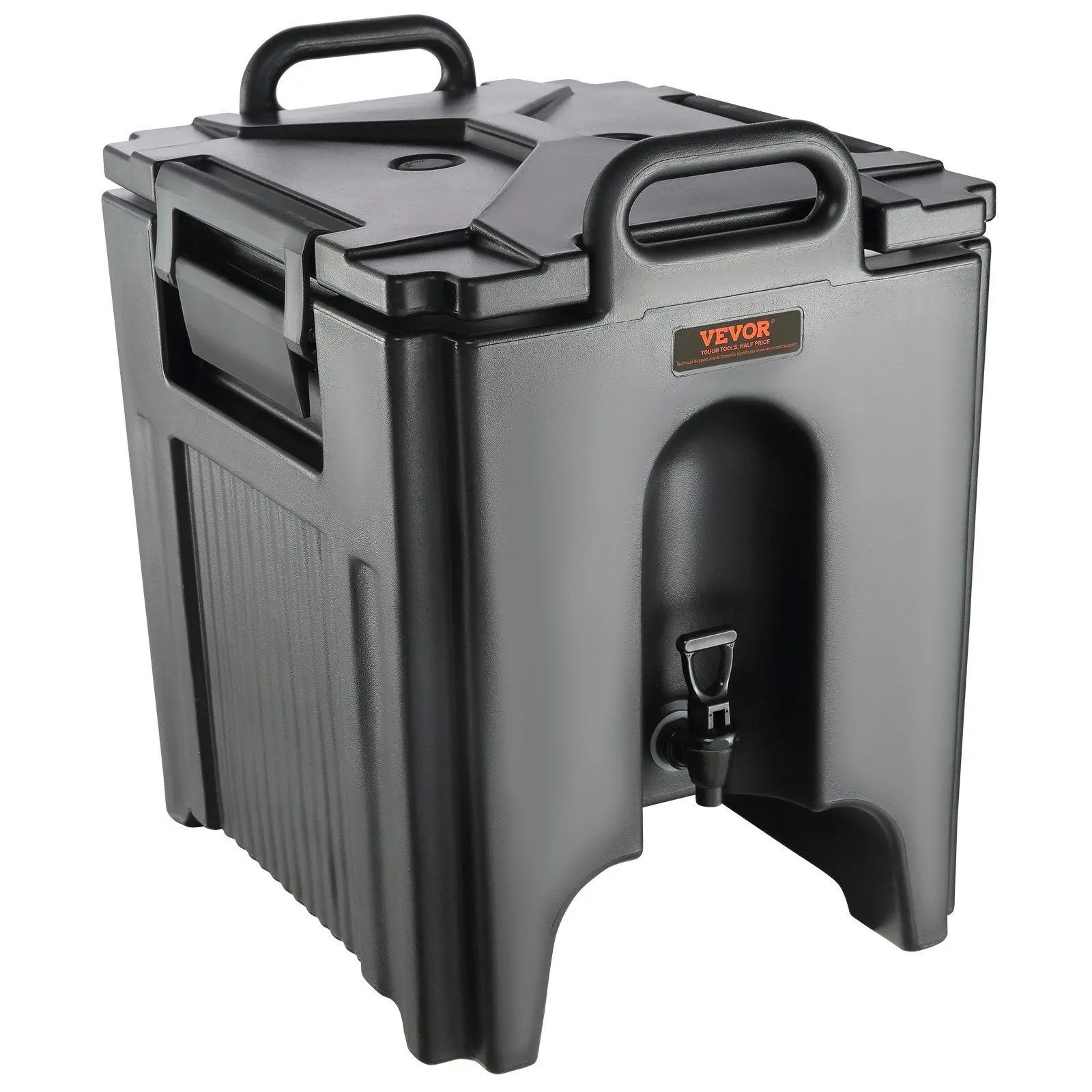【Summerfinds】VEVOR Insulated Beverage Dispenser,  10 Gallon, Food-grade LL9450UP Hot and Cold Beverage Server, Thermal Drink Dispenser Cooler with 1.18 in PU Layer Two-Stage Faucet Handle, for Restaurant Drink Shop