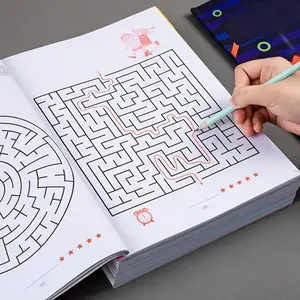 Focus Maze Training Book for Elementary Students, Mind Development, Attention Games, Intelligence Boosting Toys, Fun Maze Games, Puzzle