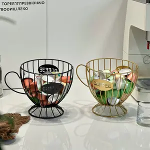 Modern Metal Hollow Coffee Capsule Holder Rack, Space-Saving Display Stand, Suitable for Cafes, Offices, Home Bars, 1 Piece, Coffee Tools, Coffee Bar Accessories, Coffee Pods