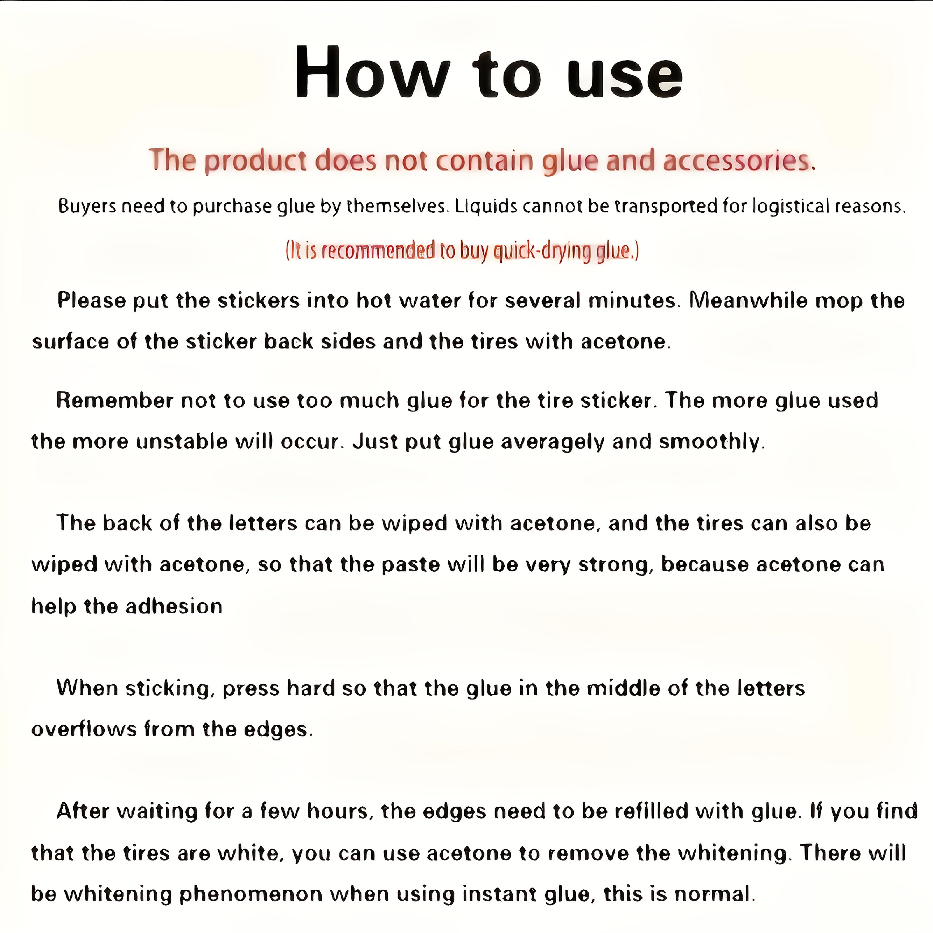 8pcs 3D Visual Effect Tire Lettering Stickers, Full Set for 4 Tires, DIY Sports Racing Wheel Decals for Cars & Motorcycles, Universal Styling Accessories.