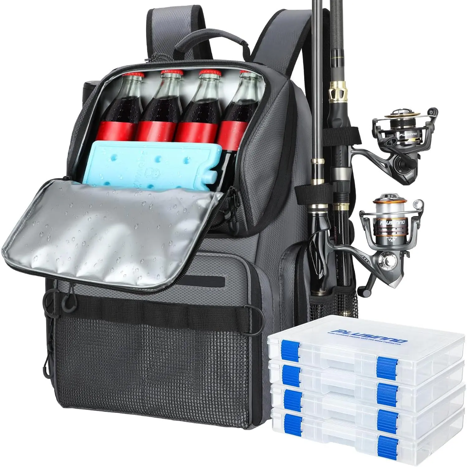 Grey jacquard with box