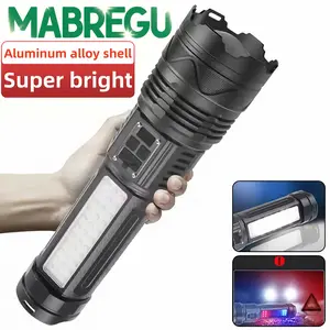 Extra Large Flashlight Upgraded Tactical Flashlight, High-strength Aluminum Alloy Body, Ultra Bright, Suitable for Camping, Hiking and Fishing
