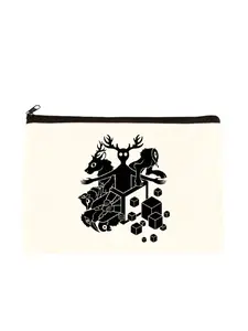 rusty lake Sublimation Blank Canvas Makeup Bags Zipper Pouch Pencil Case Blank Craft Bags Cosmetic Pouch For Travel