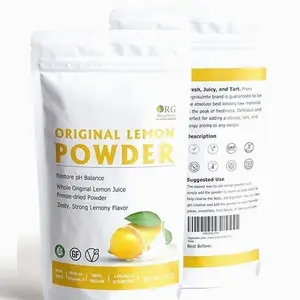 Lemon Powder,Whole Lemon Juice Freeze Dried Powder Strong Lemony Flavor 8 Oz