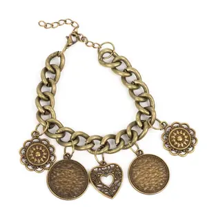 Complete charm Bracelet- Brass