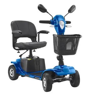 【Summervibes】VEVOR Heavy-Duty 4 Wheel Mobility Scooter for Adults & Seniors - Folding Electric Powered Mobility Scooter & 12 Mile Long Range, Travel Scooter with 9° Climbing Capacity, 265lb Capacity